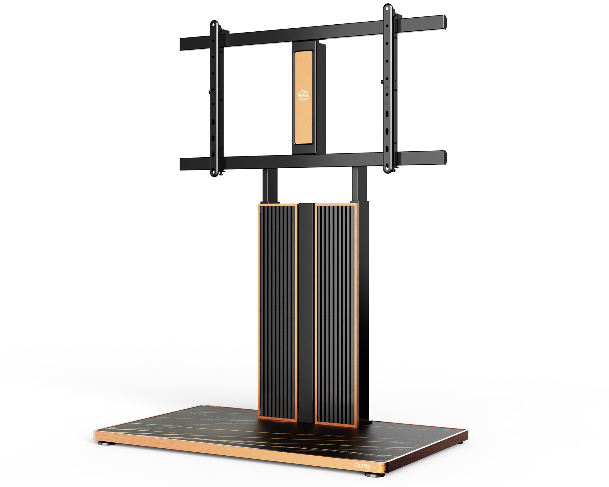 fitueyes cantor 75-100 inches tv stand black