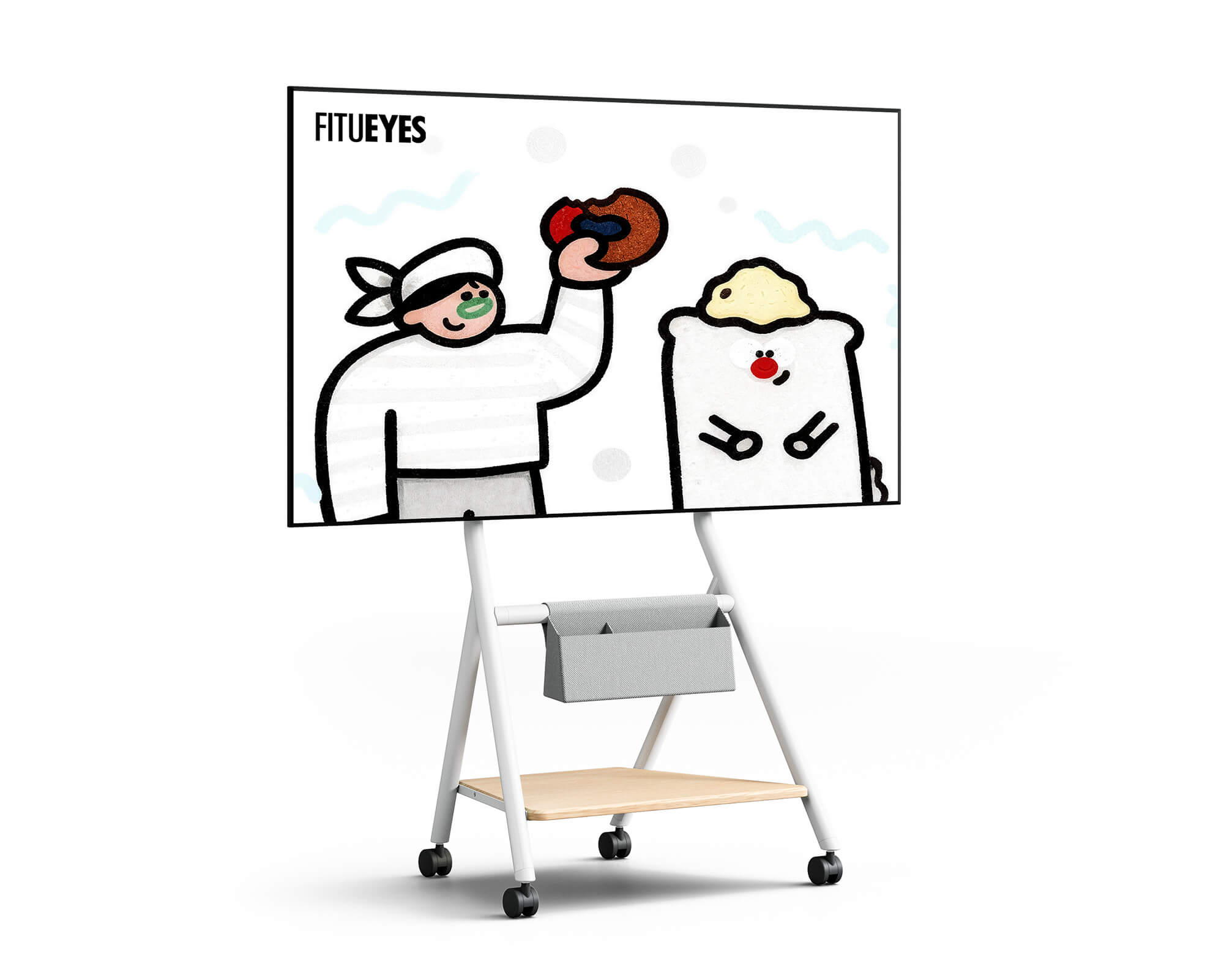 Collector TC65 Floor TV Stand Portable Storage