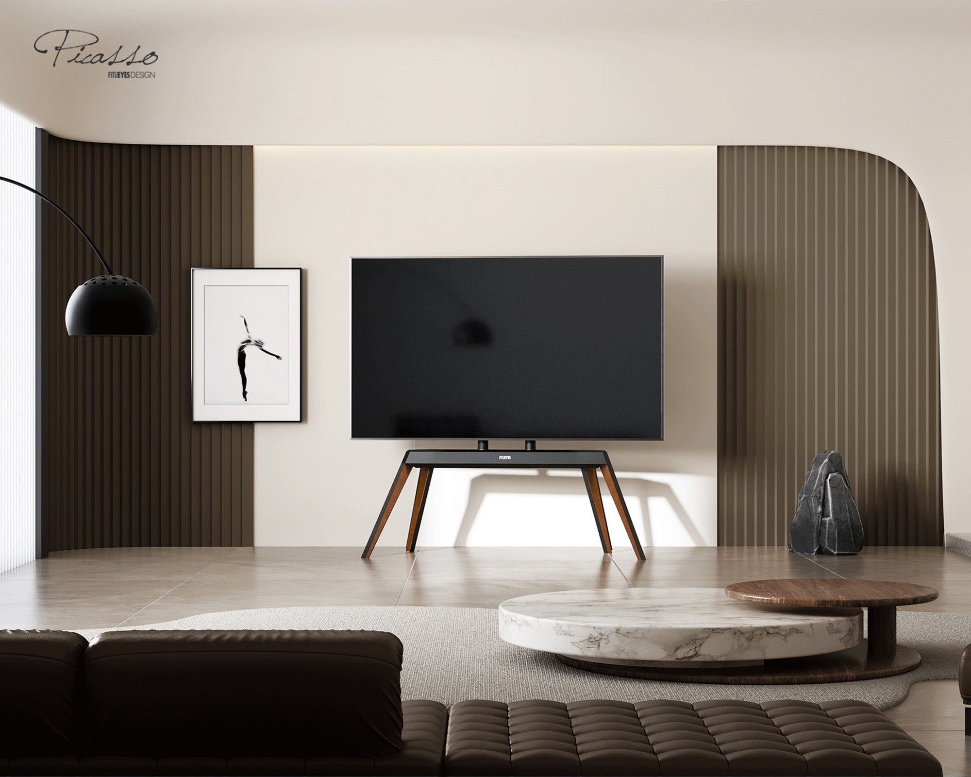 easel tv floor stand