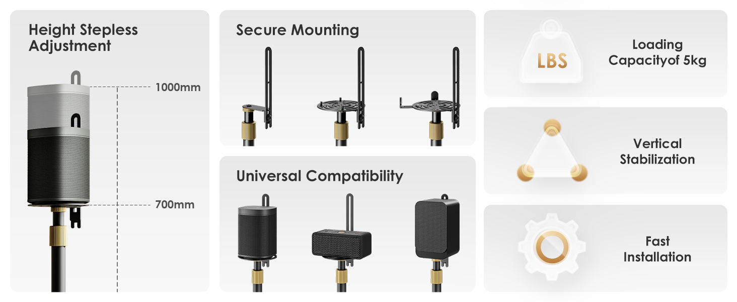 speaker stands specification