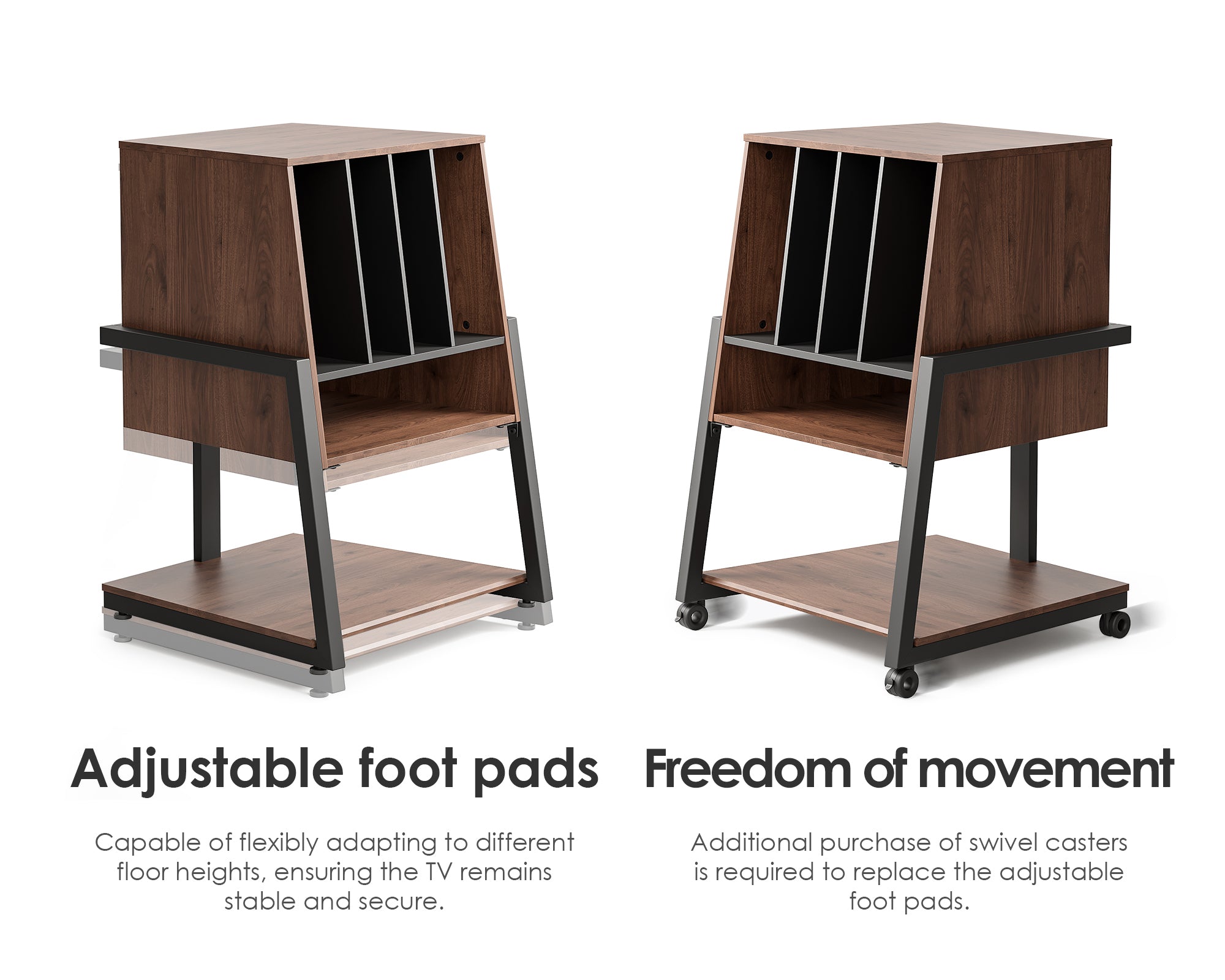 cd player stand with free movement