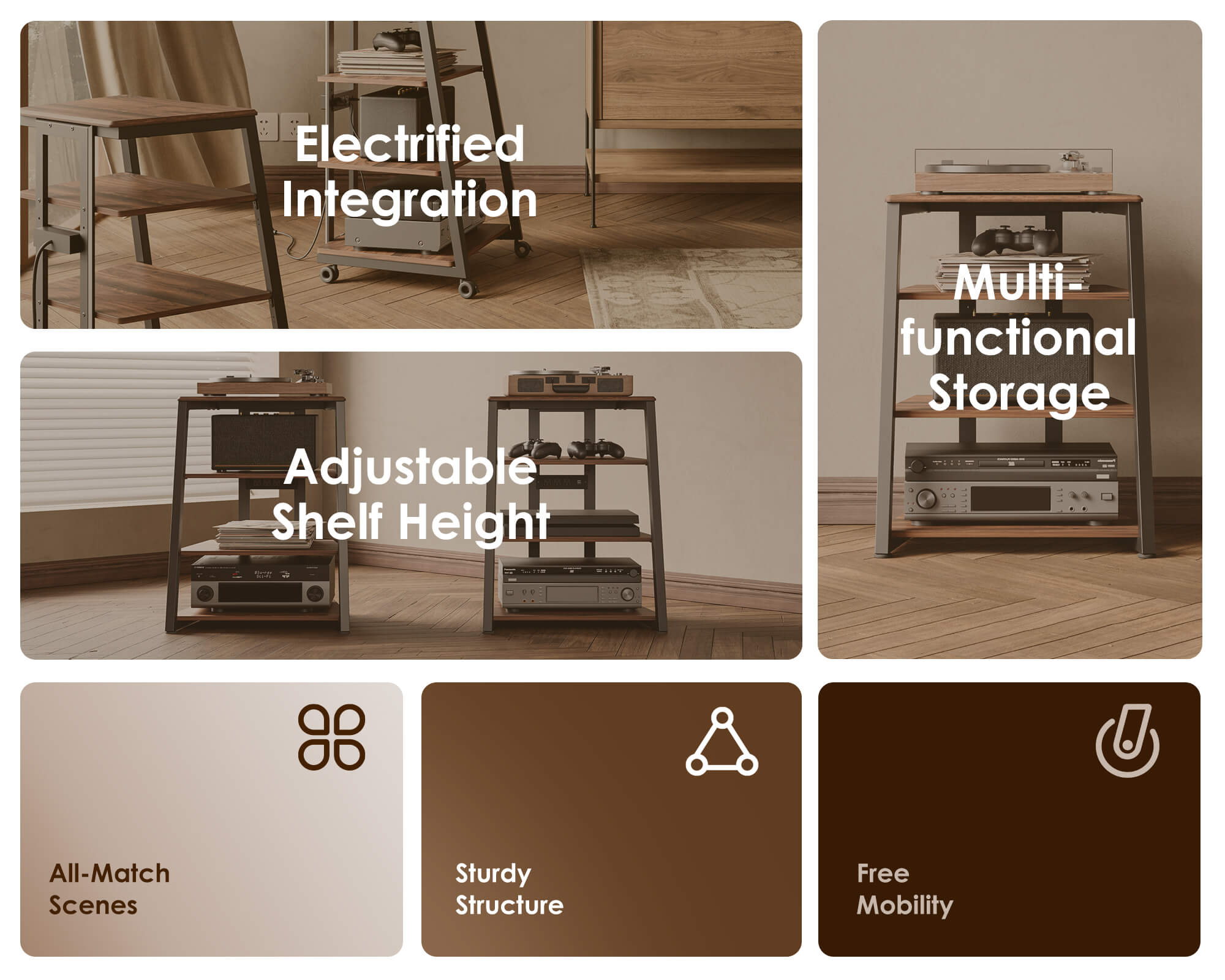 Eiffel V2 AS06 LED Audio Rack