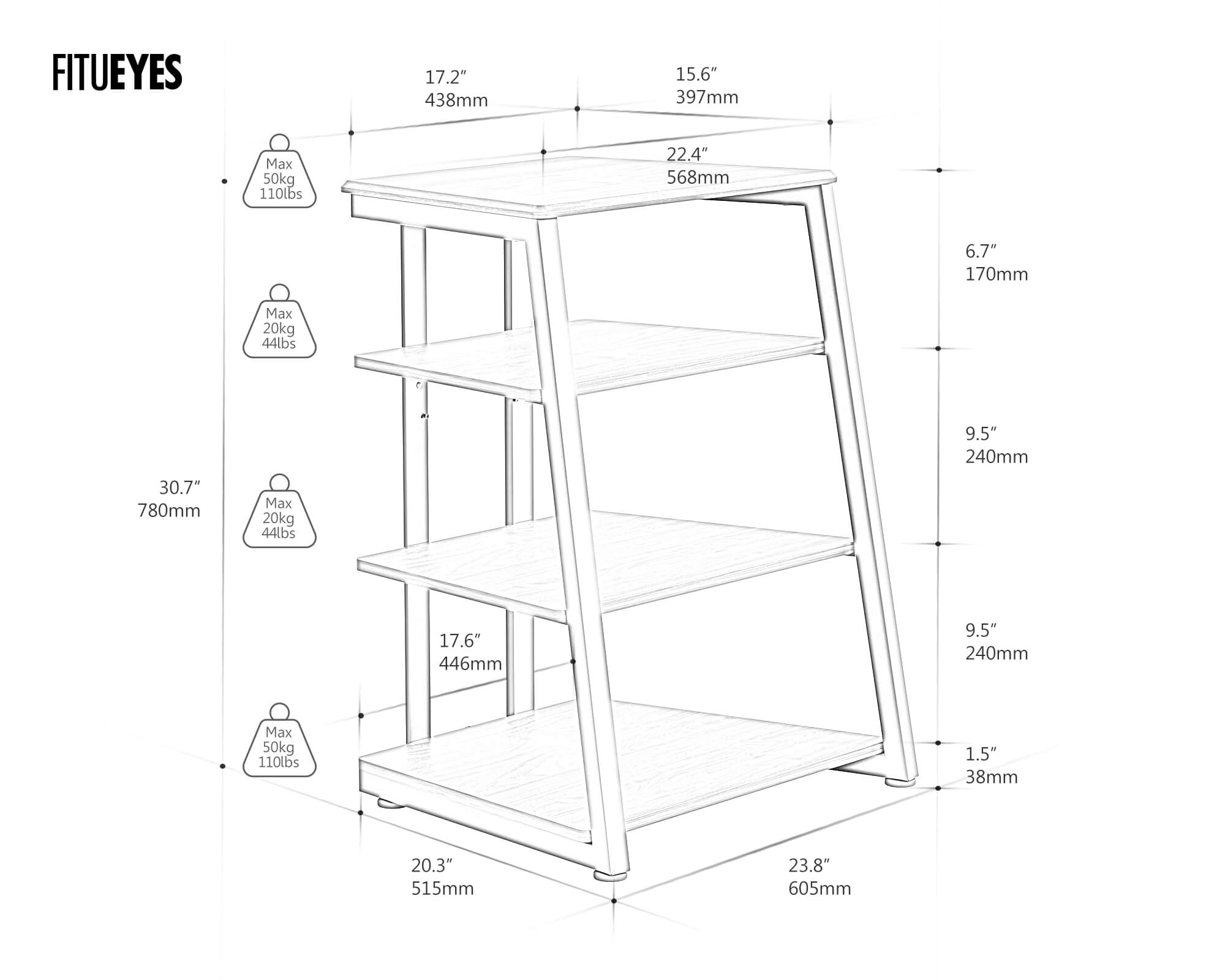 Eiffel AS07 Audio Rack
