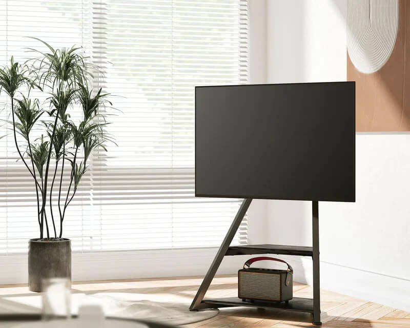 Eiffel FT75 Floor TV Stand With Wheels