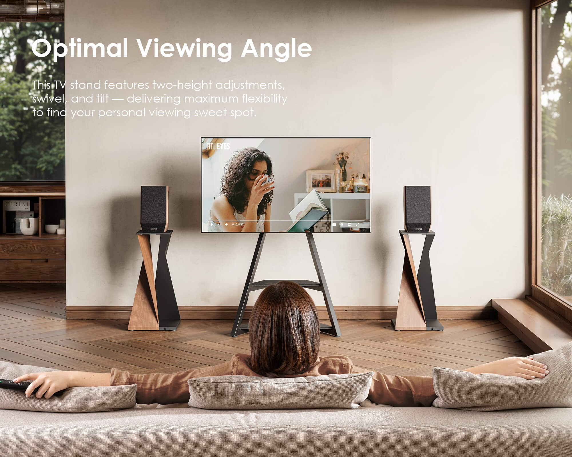 Eiffel FT65 TV Stand With Smart Light