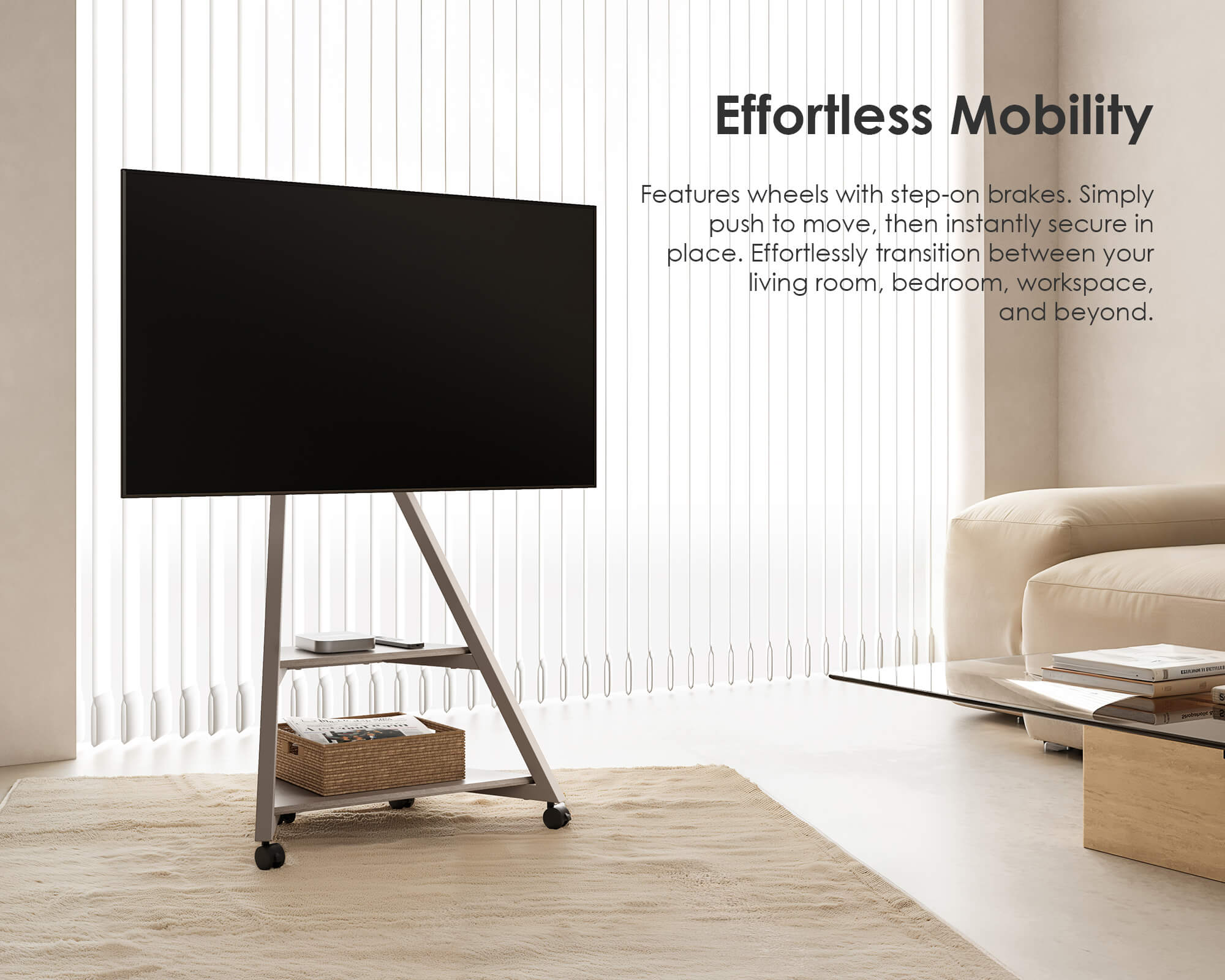 Eiffel FT65 TV Stand With Smart Light