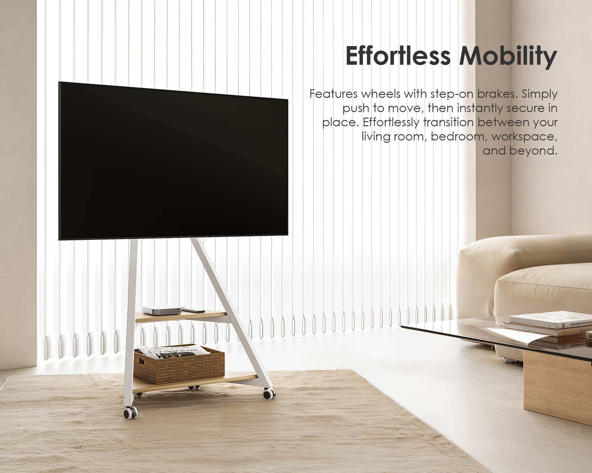 Eiffel FT65 TV Stand With Smart Light