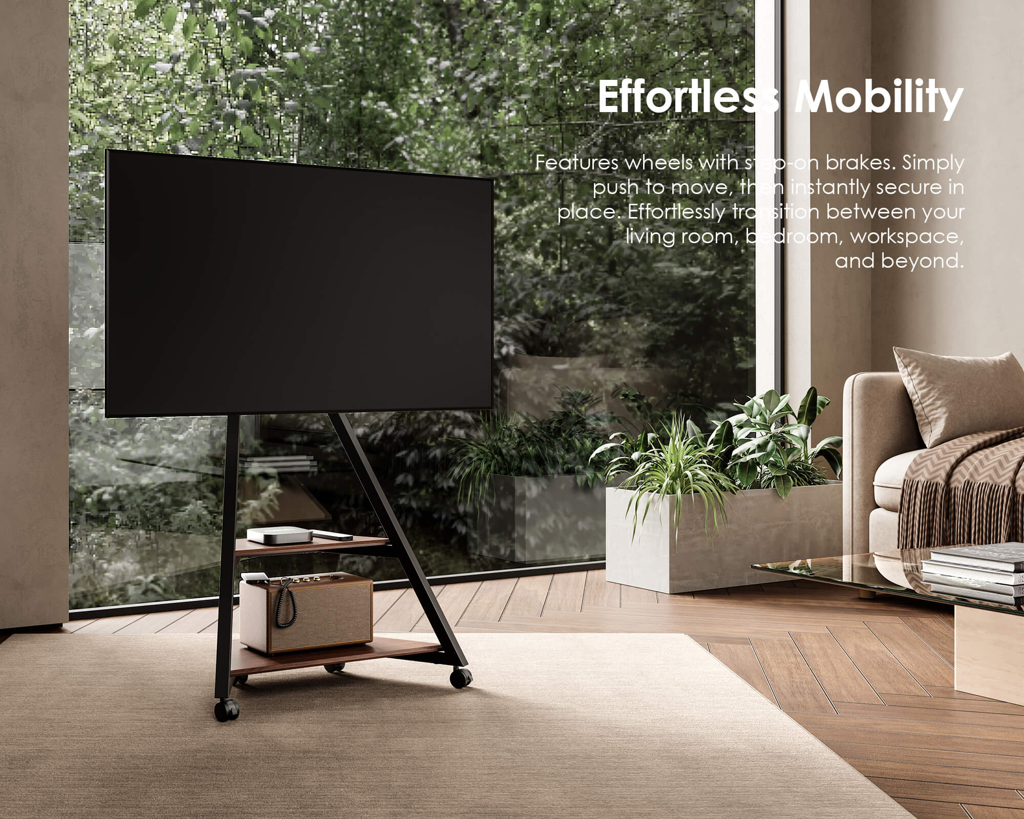 Eiffel FT65 TV Stand With Smart Light