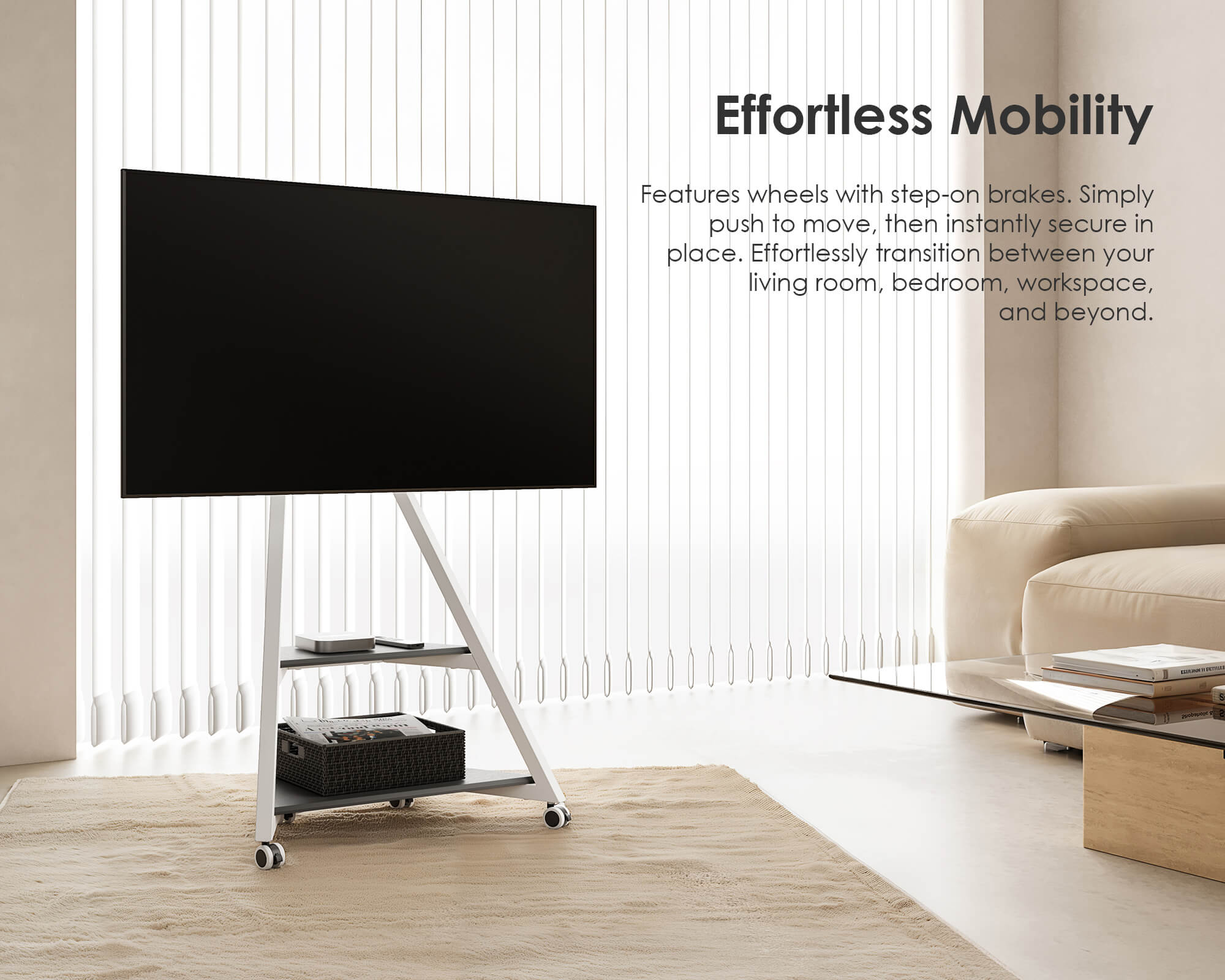 Eiffel FT65 TV Stand With Smart Light