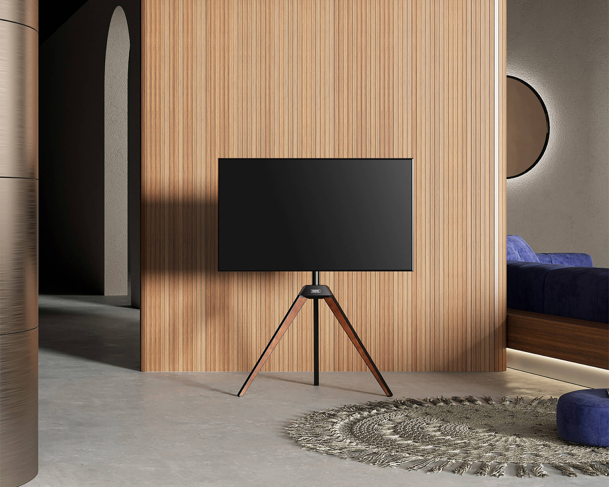 Triangle easel TV stand fitueyes picasso series