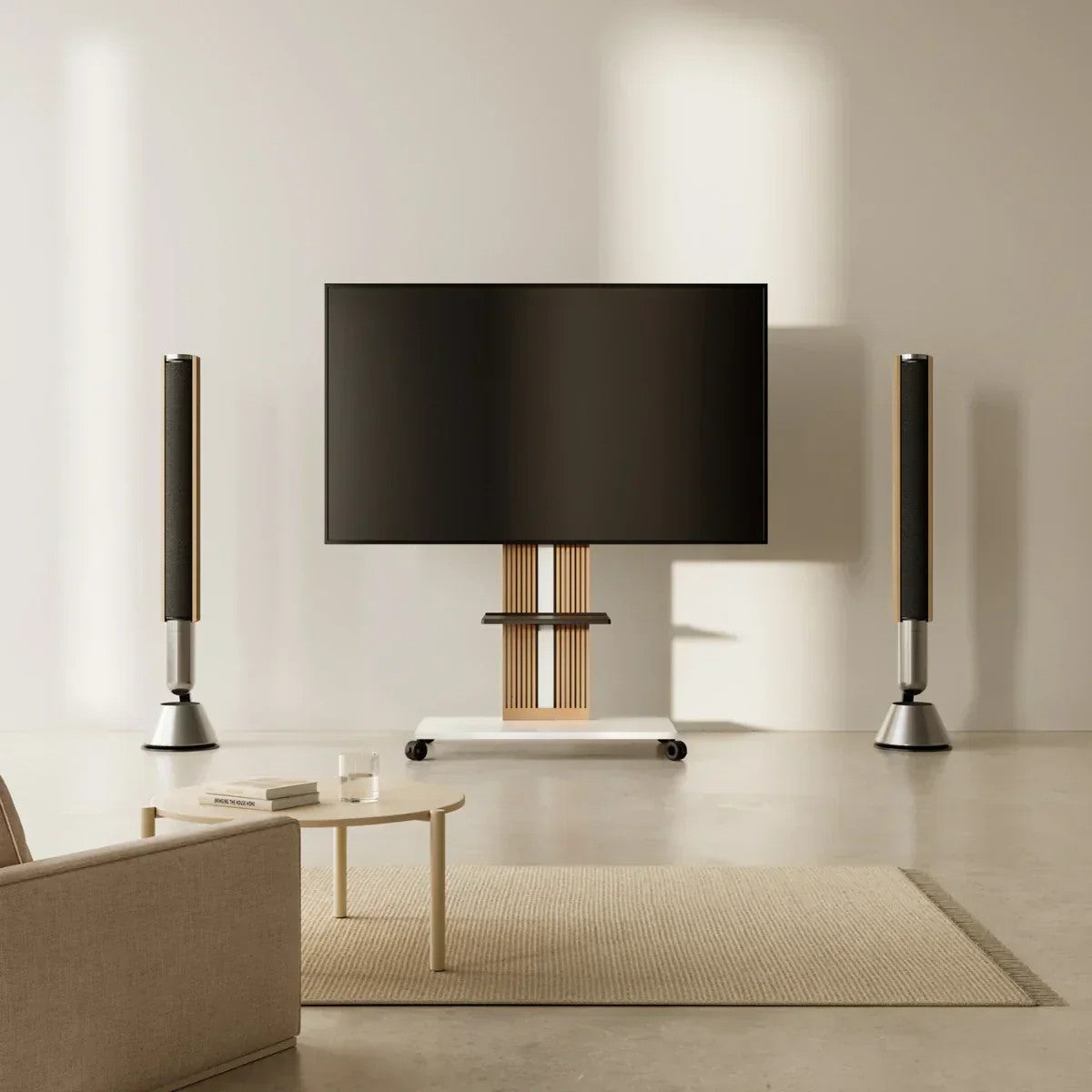 fitueyes wood tv stand