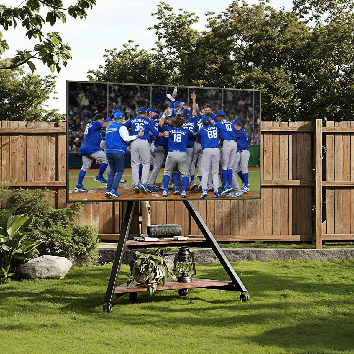 outdoor tv stand