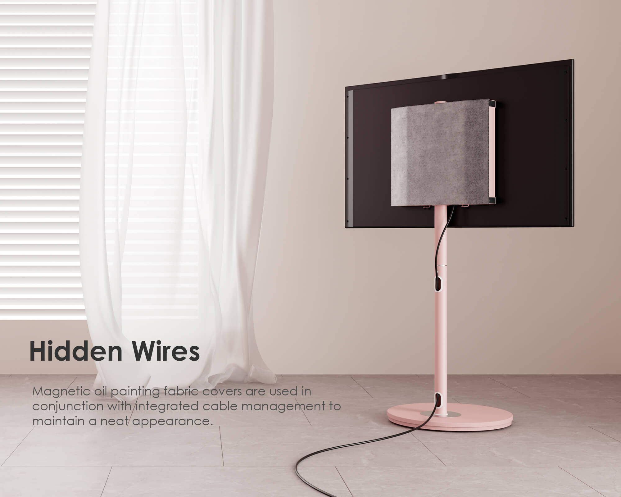 Master V2 FT65 Floor TV Stand With Wheels