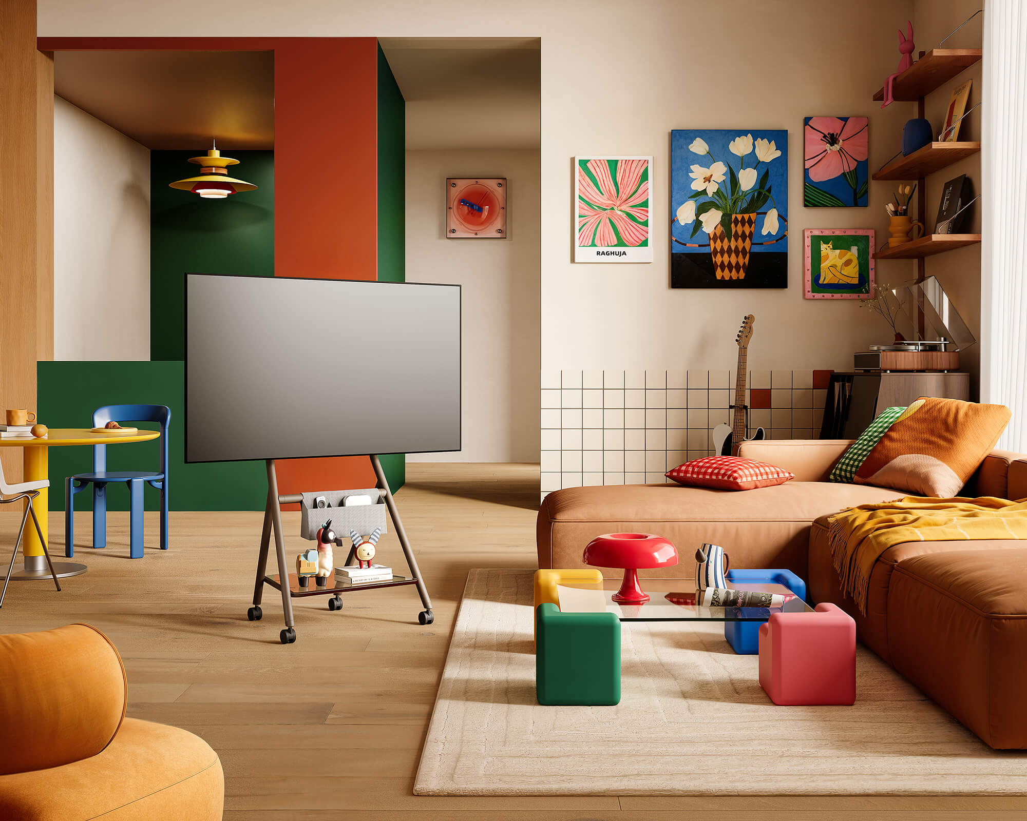 Collector TC65 Floor TV Stand Portable Storage