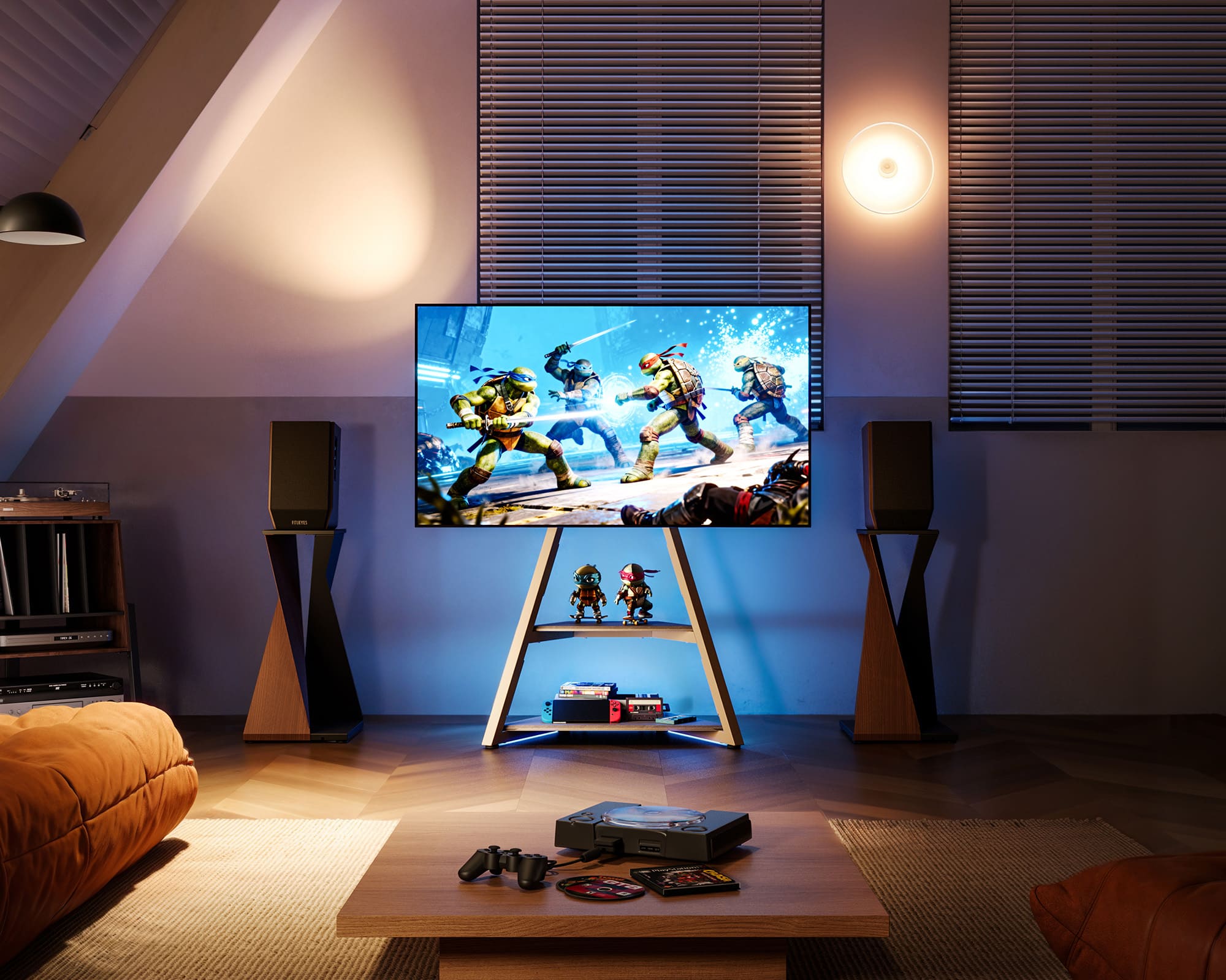 Eiffel FT65 TV Stand With Smart Light