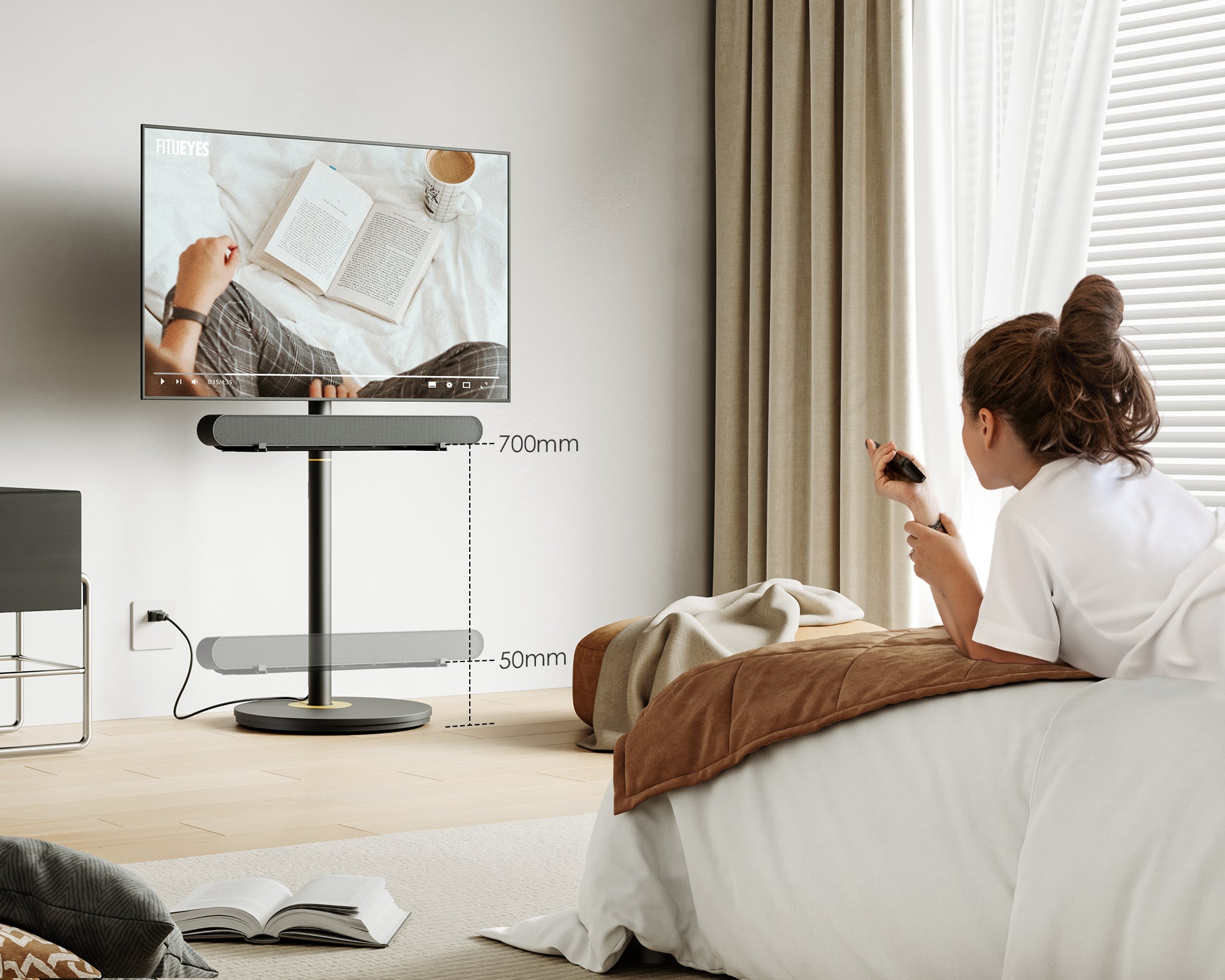 Fitueyes Soundbar Bracket  Picasso Series Accessory