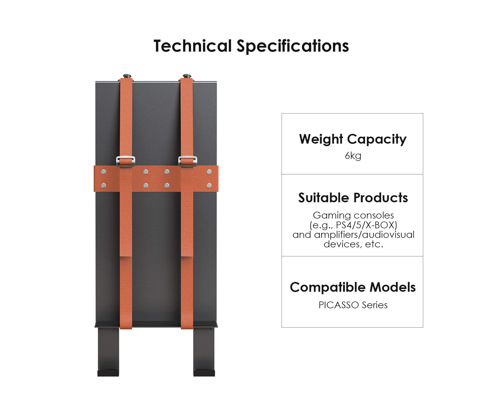 Gaming Console Storage Bracket