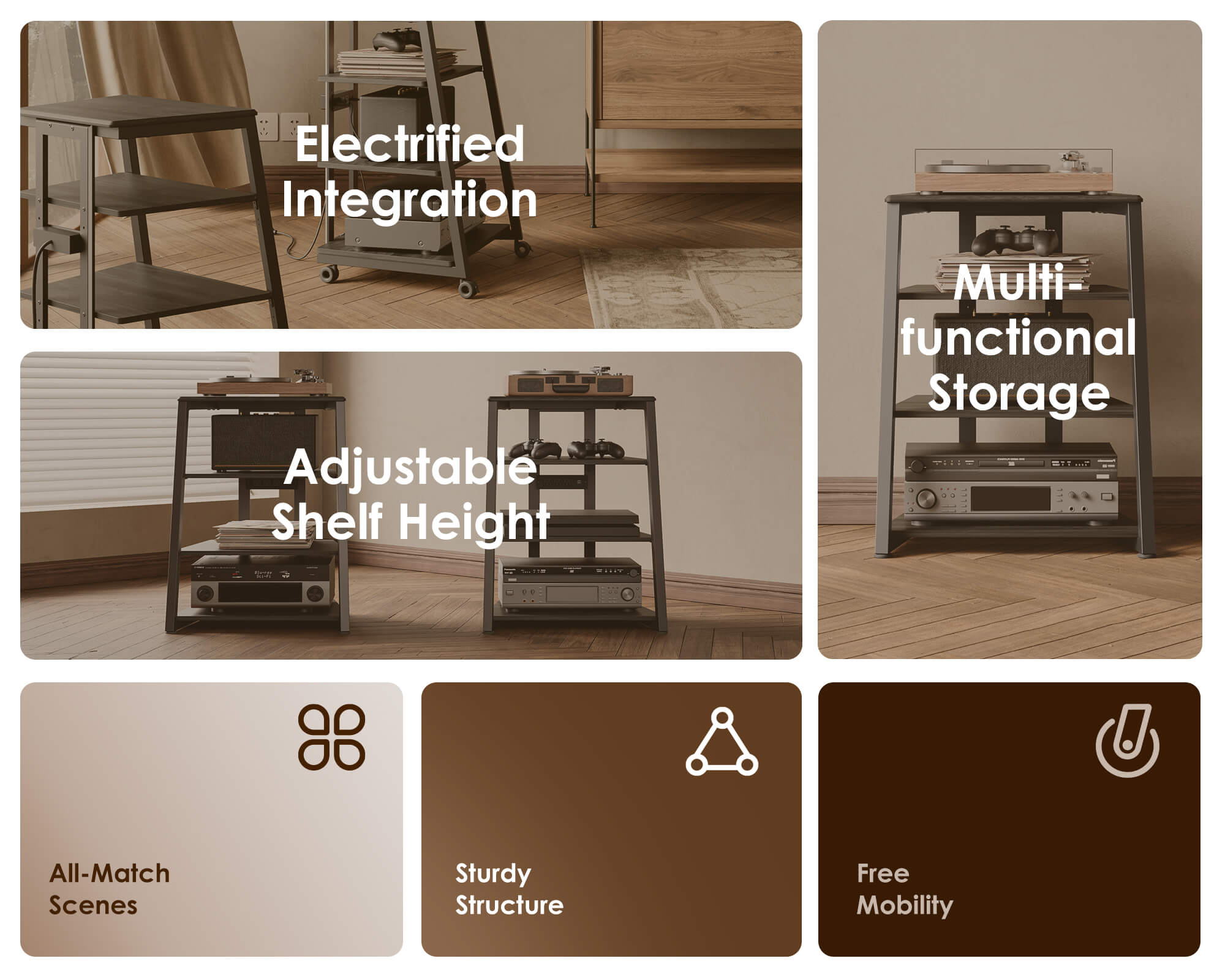 Eiffel V2 AS06 LED Audio Rack