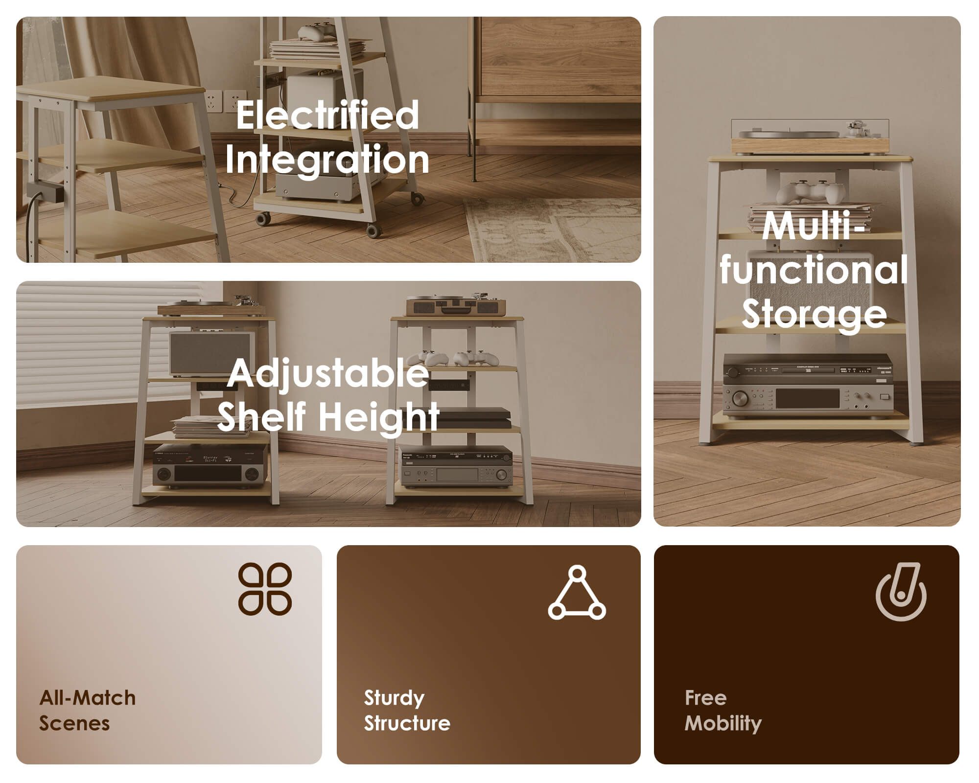 Eiffel V2 AS06 LED Audio Rack