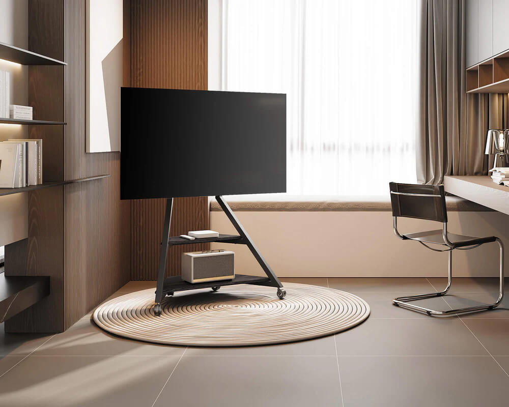 Eiffel V2 FT88 Floor TV Stand With Wheels