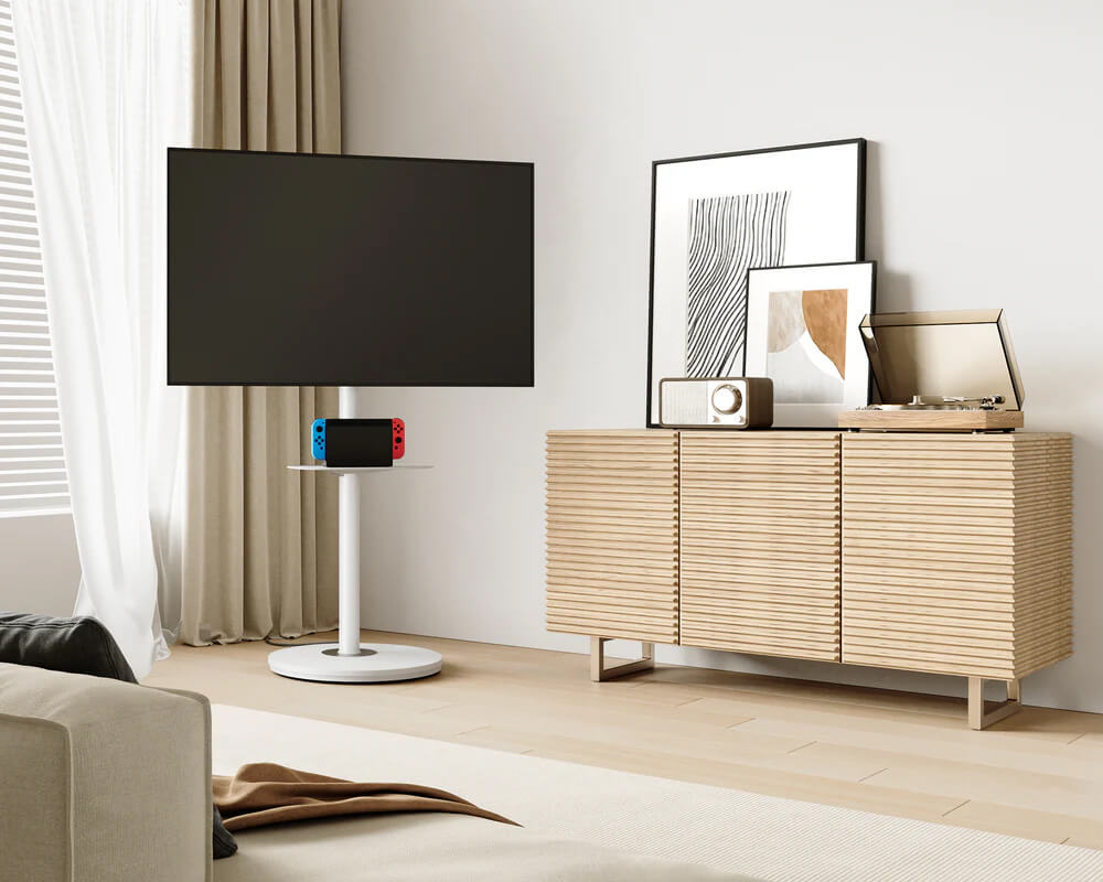 Master Floor TV Stand Plate Shelf